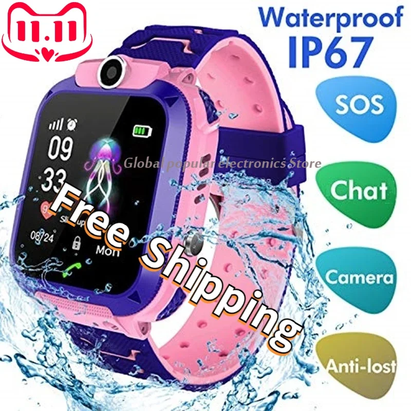 

Q12 Kids Smart Watch New Sim Card Smartwatch for Children SOS LBS Camera Voice Chat Call Phone Watch Boys Girls Sport Smartwatch