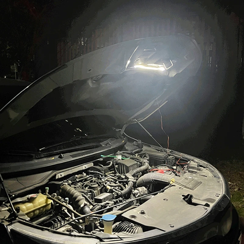 Комплект белого светодиодного фонаря под капотом с автоматическим