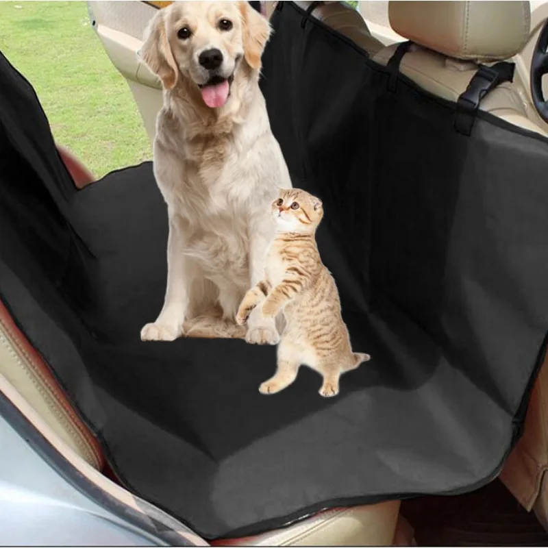 

Paw Print Dog Carriers Waterproof Rear Back Pet Dog Car Seat Cover Mats Hammock Protector with Safety Belt Transportin Perro