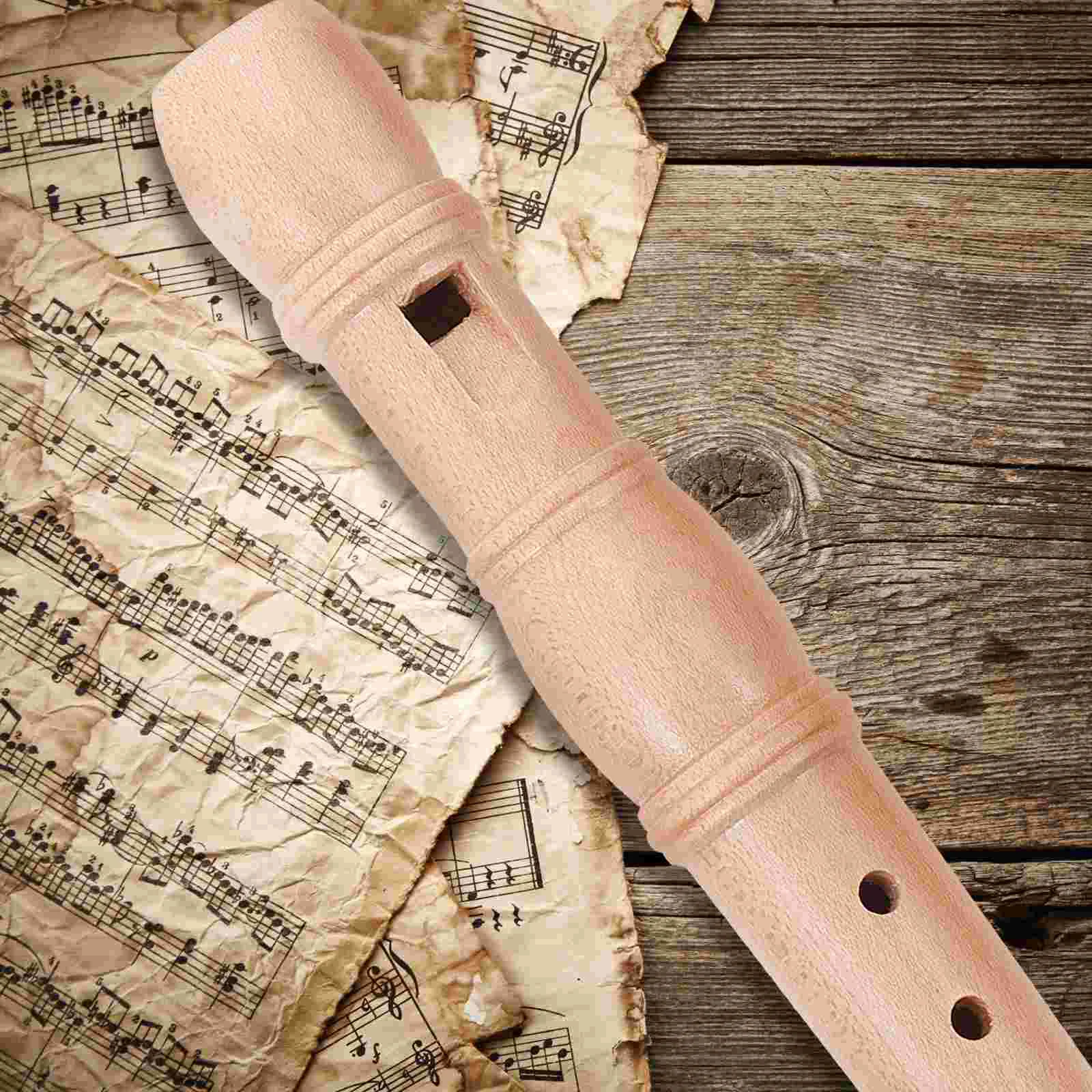 Деревянный детский кларнет клюв флейта духовой инструмент рекордер детская