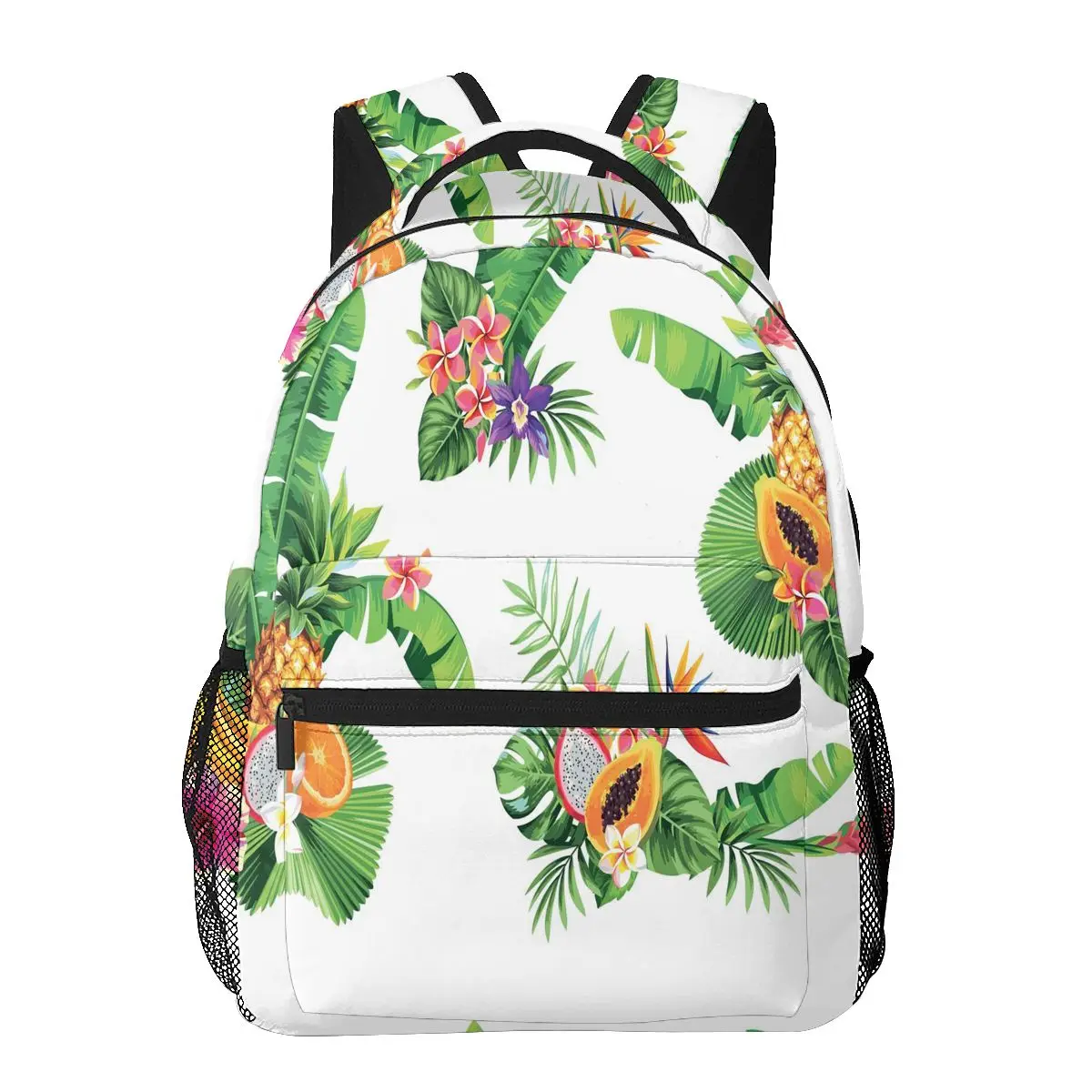 

Female Backpack Tropical Summer Leaves Exotic Flowers Women Backpack College School Bagpack Travel Shoulder Bags For Girls