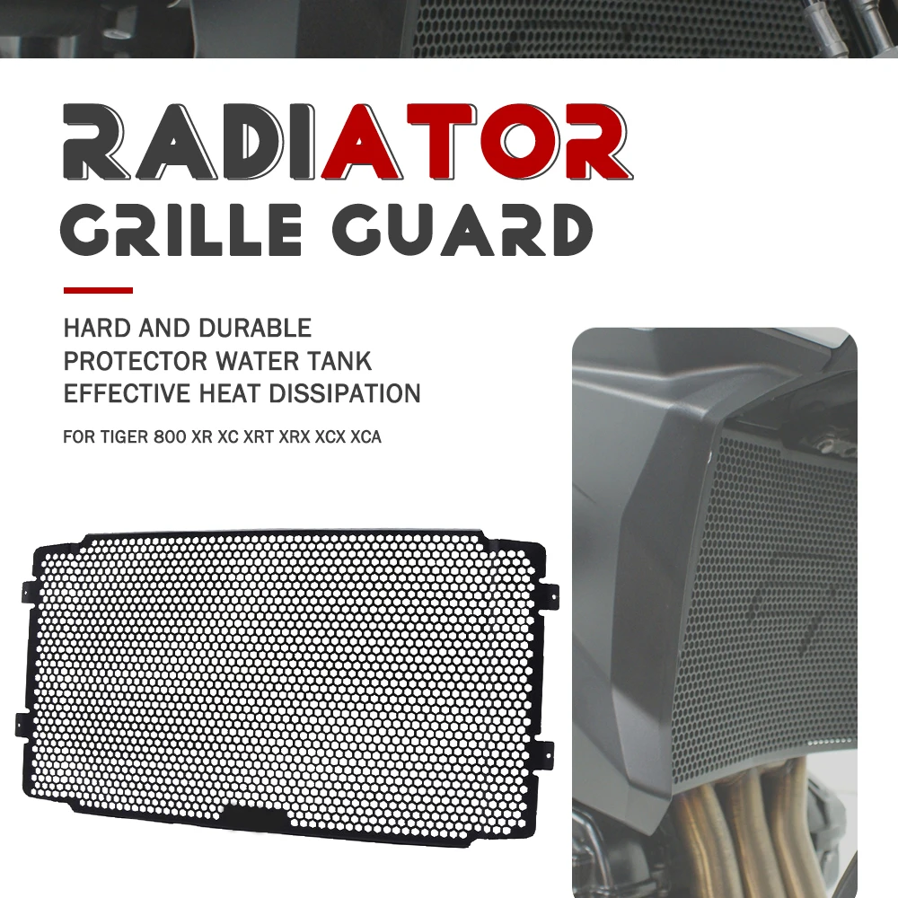 

For Tiger 800XRT 800XRx 800XCx 800XCA Tiger800 800 XRx XCx XR XCA XC Radiator Grille Guard Cover 2015 2016 2017 2018 2019-2023