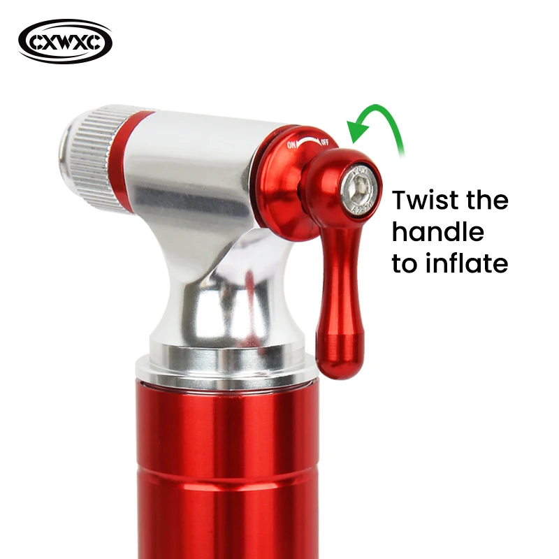 Портативный насос для велосипеда CXWXC портативный CO2 из алюминиевого сплава