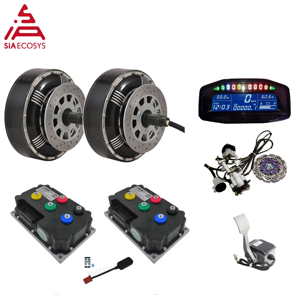 

Набор для Переоборудования Автомобиля QS Motor 4000W 273 2wd v3 BLDC, бесщеточный Электрический мотор с контроллером ND72660