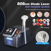 2022 newest free shipping 808nm diode laser machine for hair removal skin rejuvenation painless 808nm hair removal machine