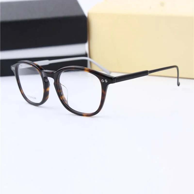 

Germany Hexagonal Brand Vintage Titanium Acetate Frame Light Glasses Oval Optical Eyewear Prescription Eyeglasses Frames MB614