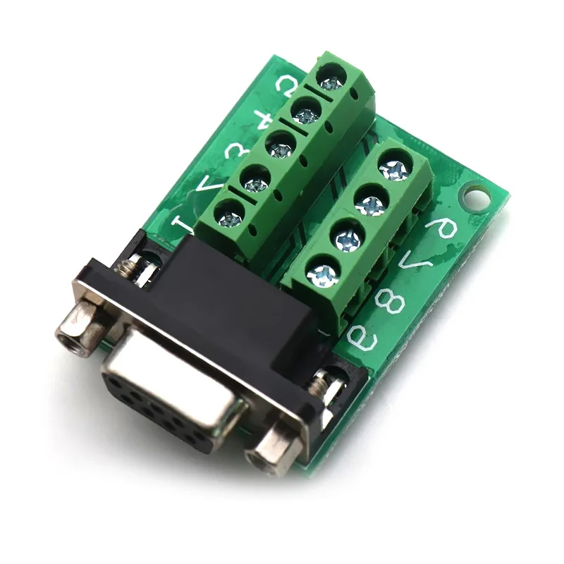 

DB9 RS232 Последовательный к терминалу D-Sub 9-контактные беспаечные разъемы Женский и мужской разъем адаптера DR9 RS485 422 Коммутационная плата