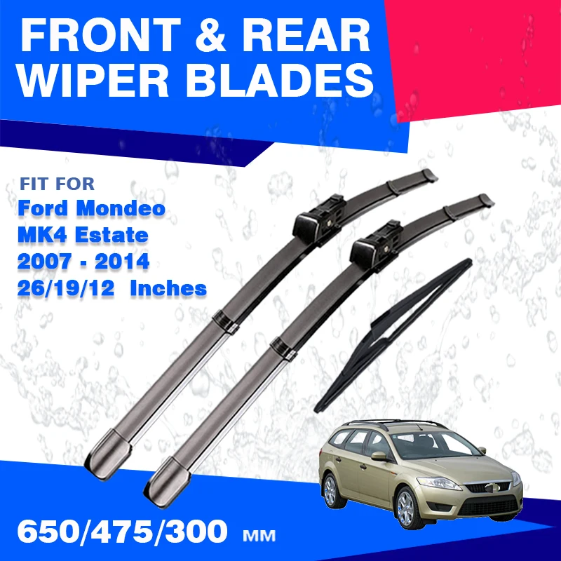 Для Ford Mondeo MK4 Estate 2007-2014 передняя и задняя щетка стеклоочистителя аксессуары для