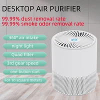 bedroom air purifier h12 real hepa for smoke dust pet dander smell pollen and hair with quiet sleep mode for office baby room