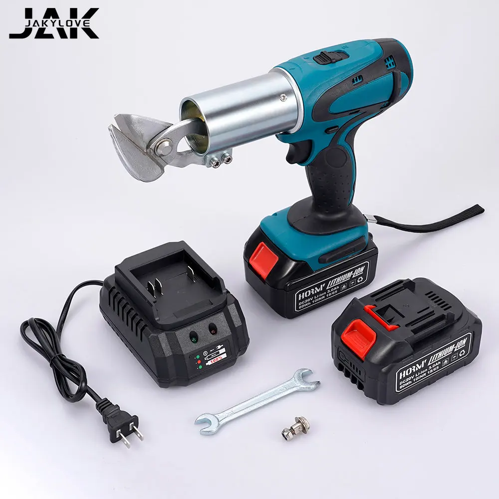 

18V Electric Cordless Iron Scissors Rechargeable Electric Scissors Metal Cutting Tools Cordless Sheet Shears Carbon Steel Cutter