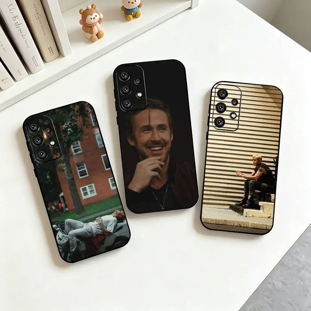 Фото Чехол для телефона с ретро-графикой Райана Гослинга для Samsung S25, S24, S21, S22, S23, S30, Ultra, S20, Plus, FE, мягкий силиконовый черный чехол №1