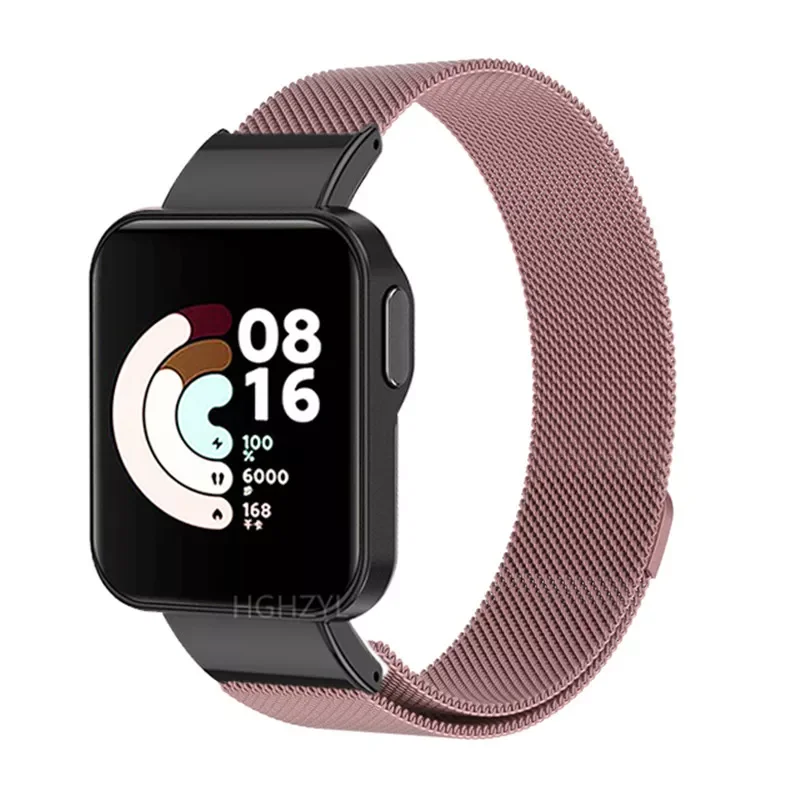 Milanese Magnetic strap For Xiaomi Mi Watch Lite 2 metal Magnetic Loop correa For Redmi watch 2 Wristband Brecelet Correa