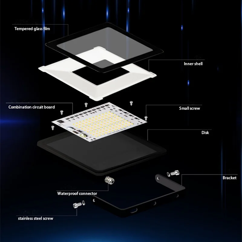 Светодиодный прожектор для наружного освещения высокой мощности 150 Вт 200 300 400