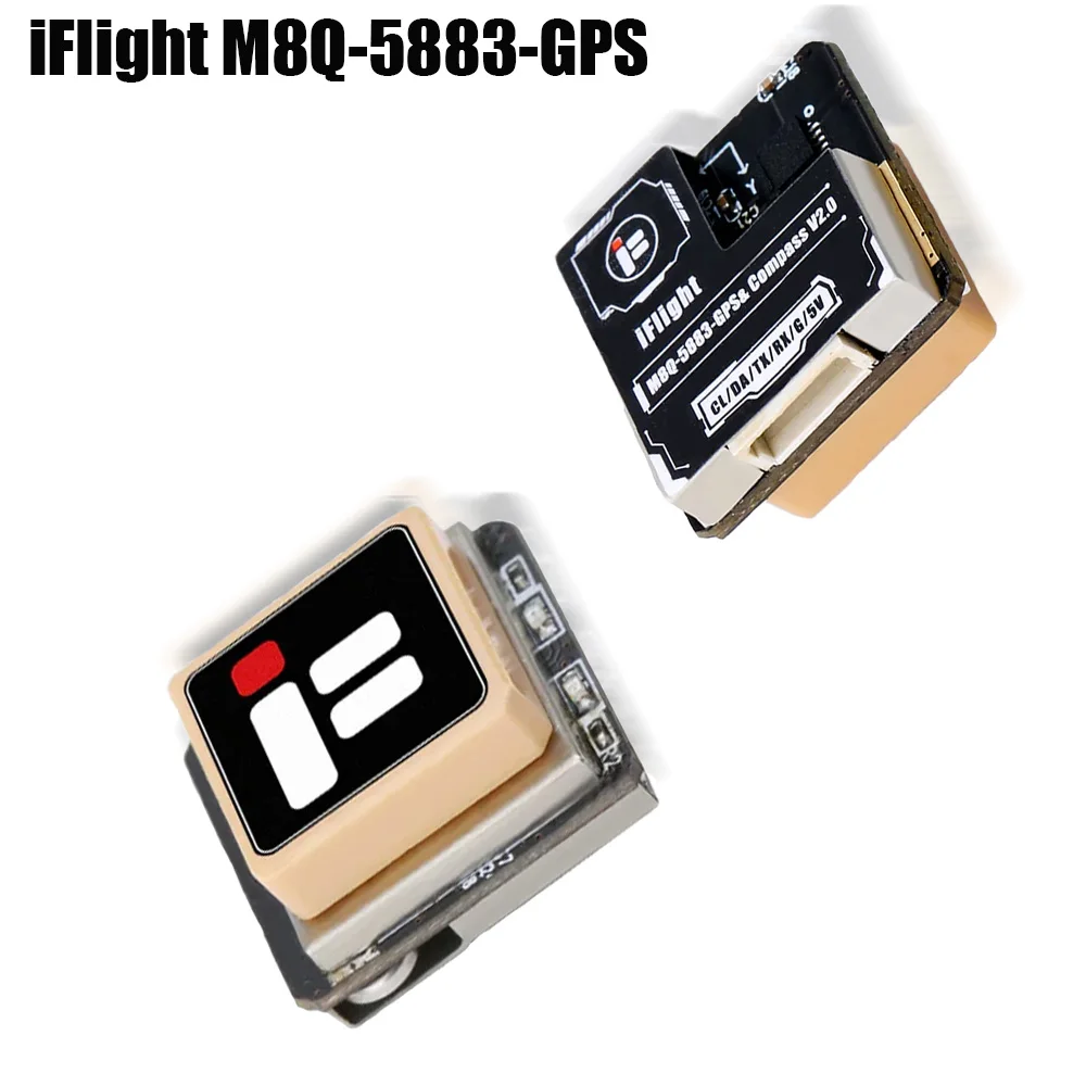

IFlight Module V2.0 FPV M8Q-5883-GPS Integrate Compass Module QMC5883L Built-in TCXO Crystal and Farad Capacitor for FPV Drone