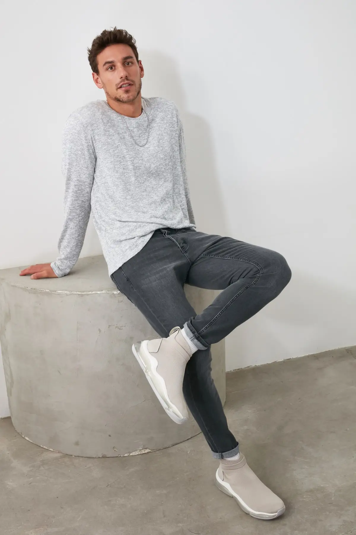 Trendyol мужской Slim Fit Новинка джинсы TMNAW20JE0401|Мужские джинсы| |