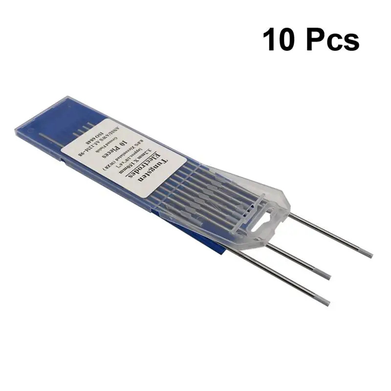 

10 шт./1 пакет вольфрамовые электроды 0.8% циркониевые вольфрамовые электроды WZ8 сварочные электроды (3,2 мм x 150 мм)