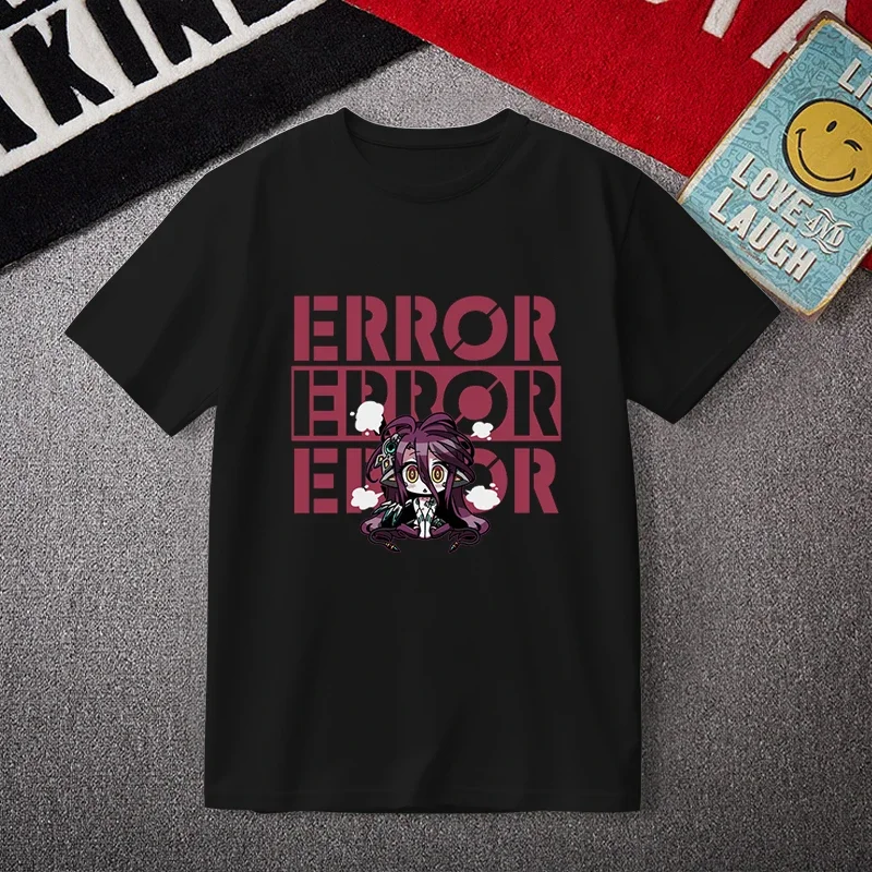 No Game Life Shiro Sora Shuvi Dola Футболка с короткими рукавами и мультяшным принтом для женщин