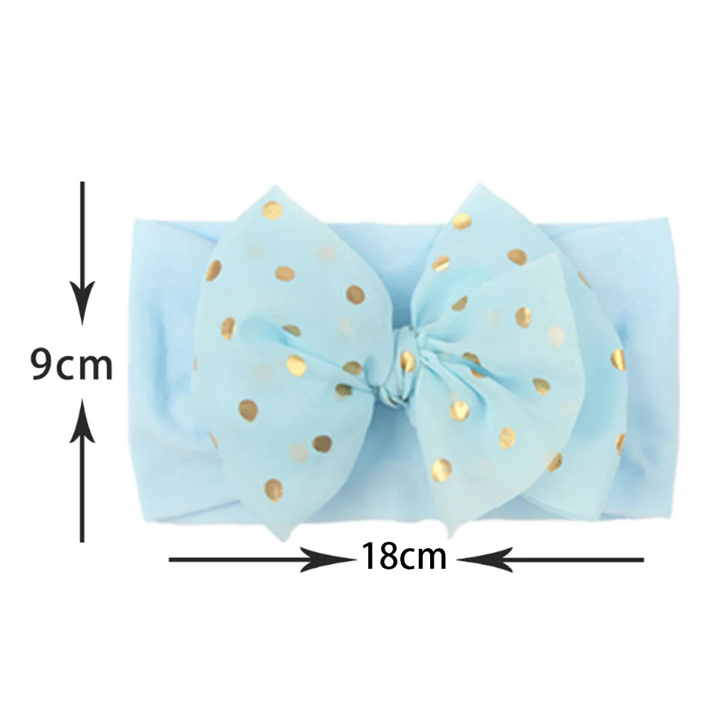 Fashion New Threaded Baby Headdress Wild Bow Hair Band Elastic Elastic Headband Baby Girls Infant Hair Bows Turban accessoriesbaby easter 