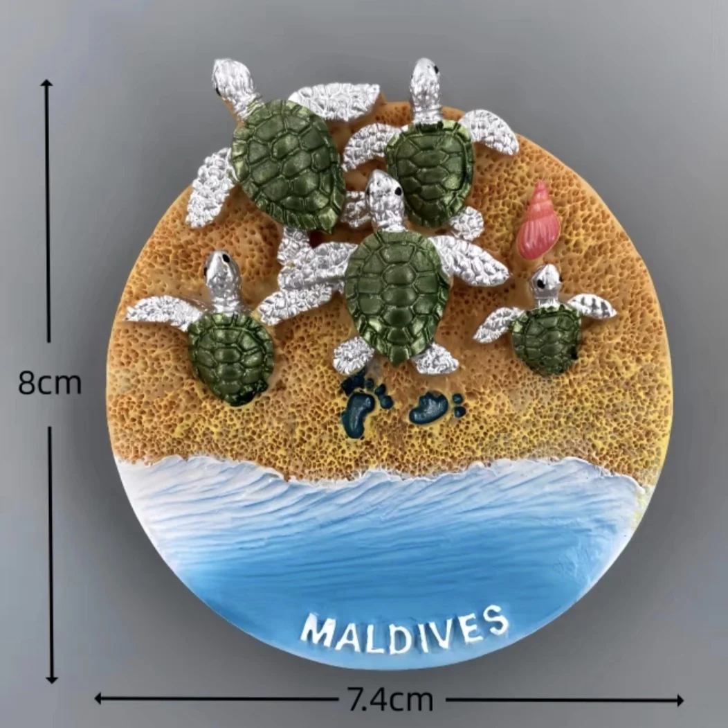 

Магниты для холодильника Азия Мальдивы 3D из смолы