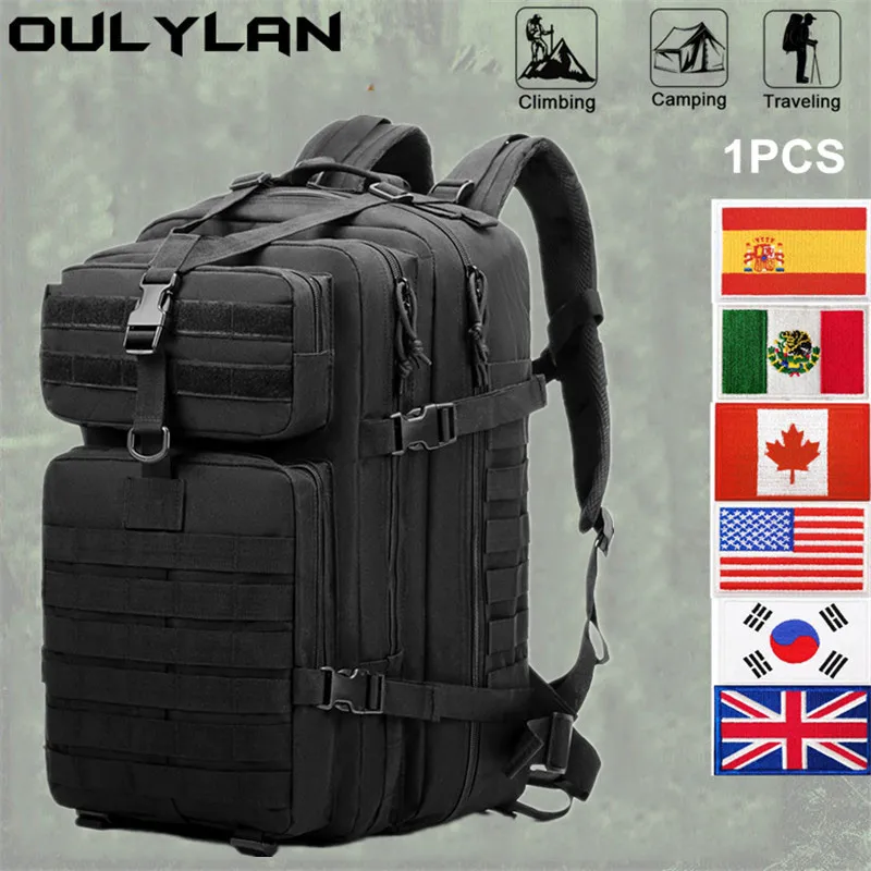 

Мужской походный рюкзак Oulylan большой вместимости, армейский тактический Мужской рюкзак, военные камуфляжные дорожные уличные походные рюкзаки 30 л/50 л
