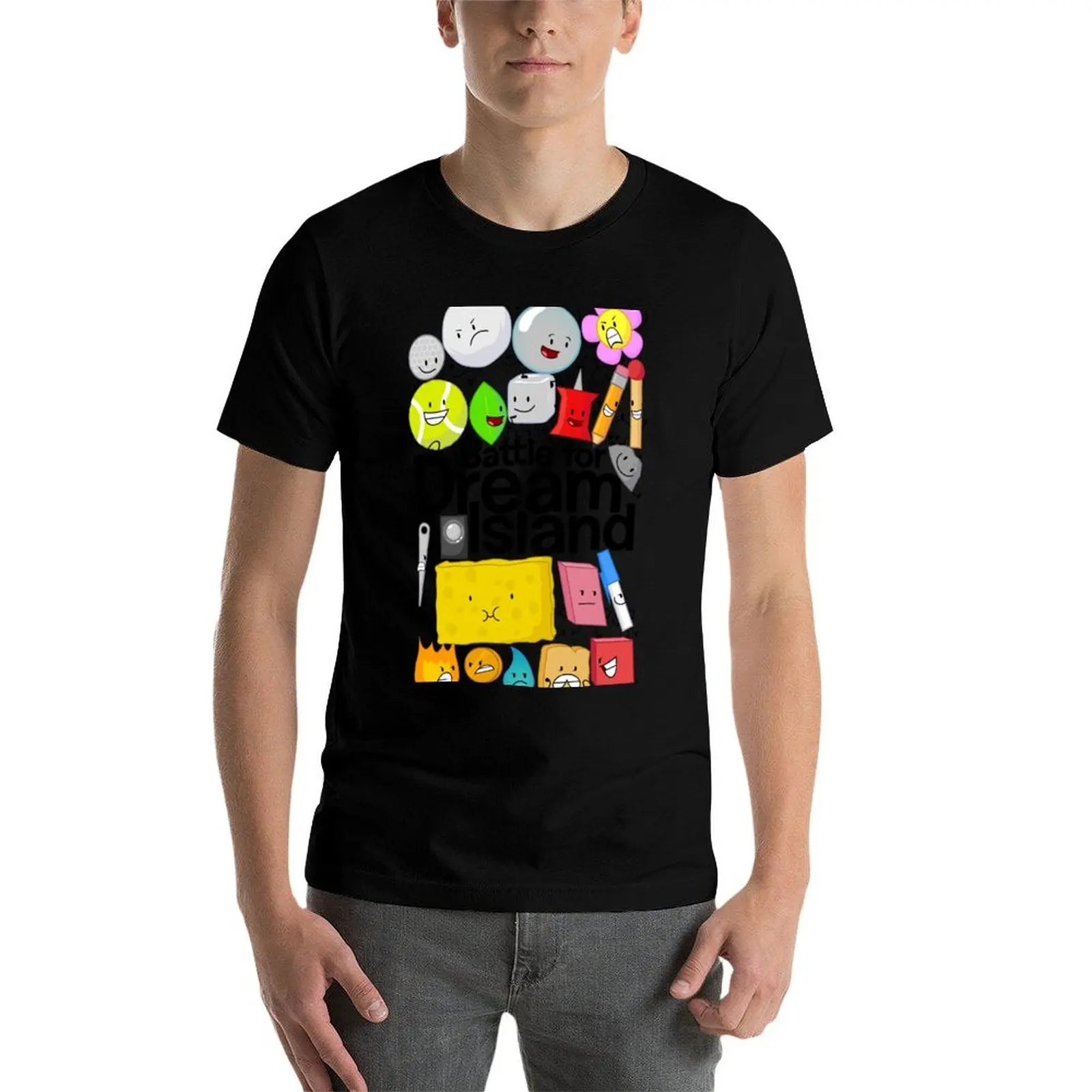 Фото BFDI постер, белая футболка, одежда, баскетбольные футболки с рисунком, футболки с рисунком, роскошная мужская мужская одежда №4