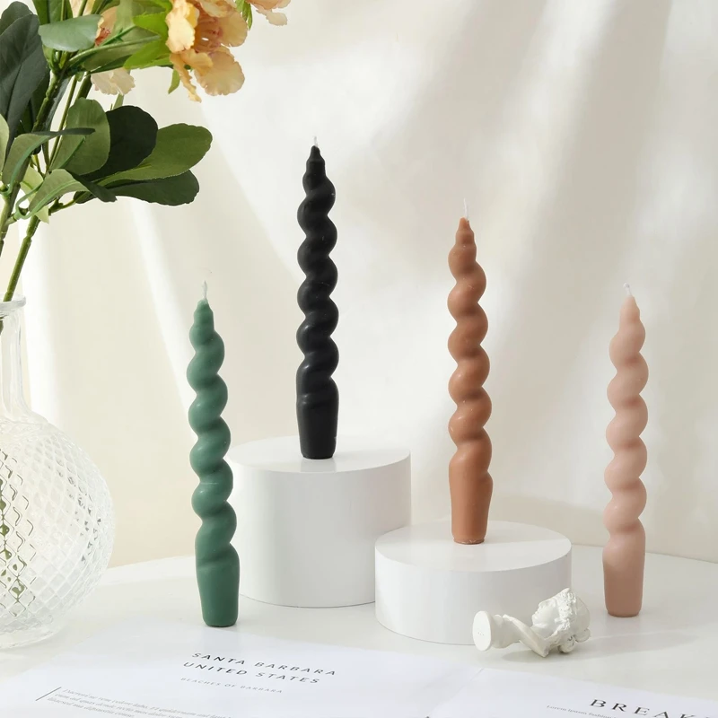 

Spiral Candle Decorative Candles Taper Candles Home Decor Wedding Decoration Centerpieces Candlestick