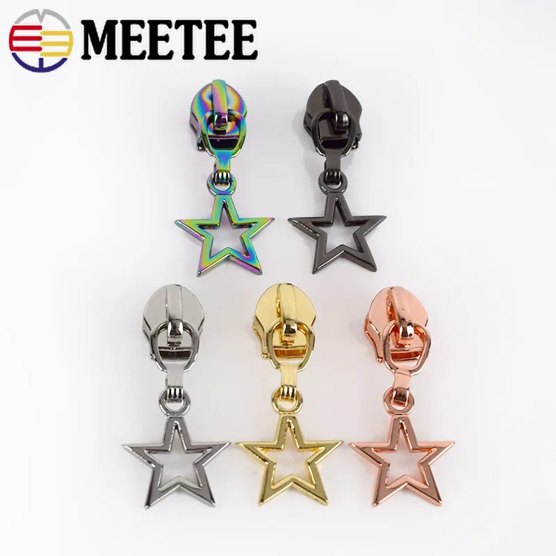 

Meetee 5/10/20Pcs 5# Zipper Sliders For Nylon Zips Pull Garment Zippers Head Zip Repair Kit DIY Sewing Replacement Accessories