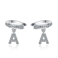 genuine 925 sterling silver 2 carat fl diamond earring for women aros mujer oreja silver 925 jewelry diamond gemstone orecchini