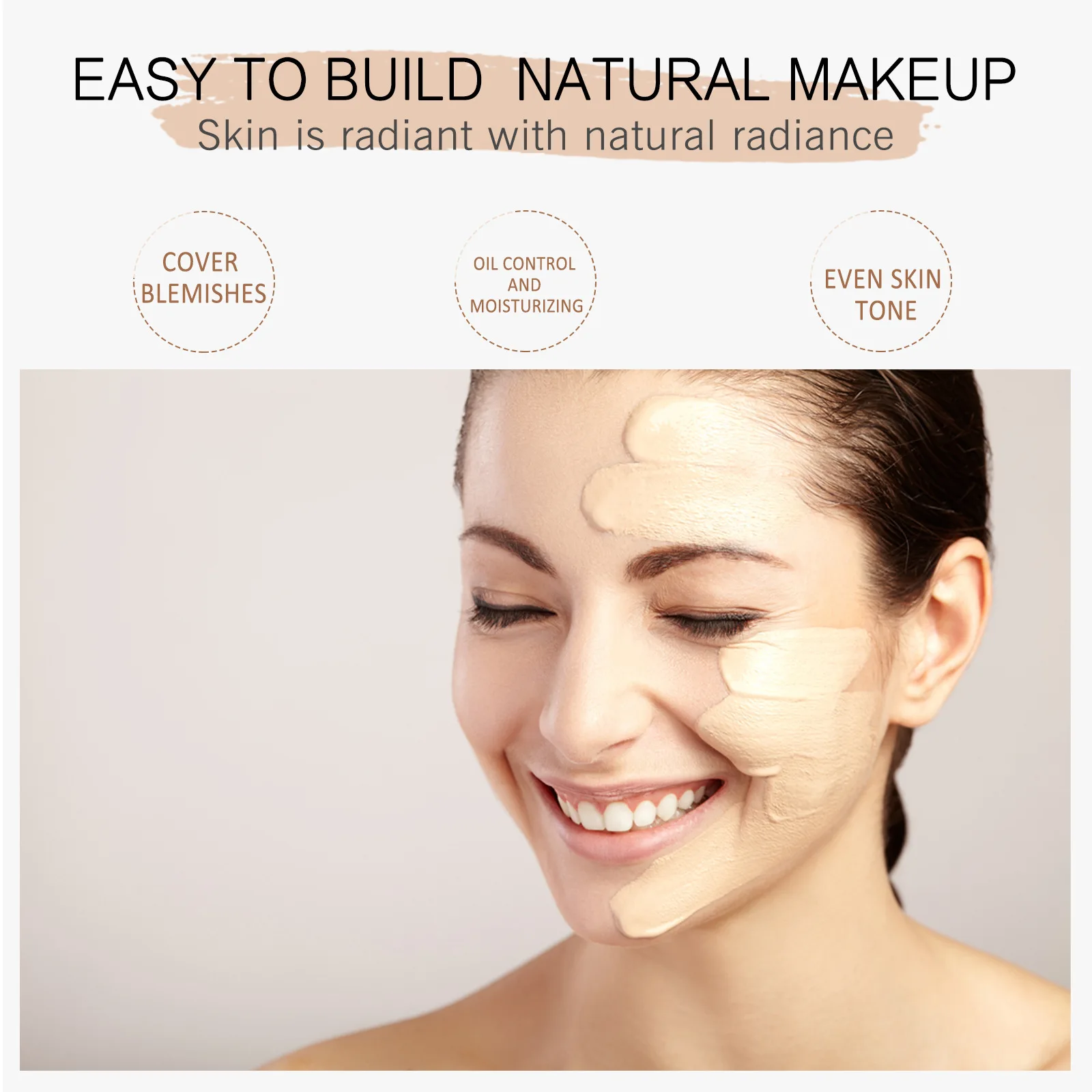 Крем-консилер EELHOE с гиалуроновой кислотой увлажняющий водостойкий