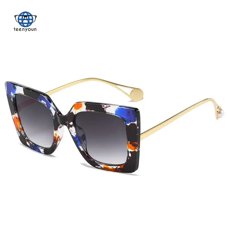 

Teenyoun Eyewear Hot Style, Punk Colorful New Sunglasses, Women's Fashion Glasses, Square Sun Glasses, Women's Fashion