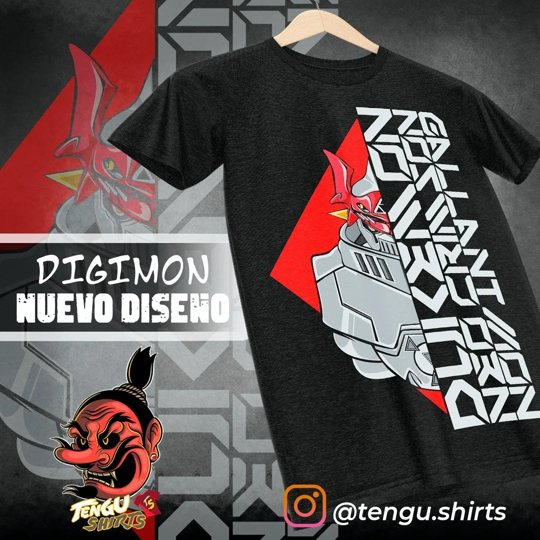 Digimon Tamers Dukemon Merch Футболка унисекс с японской мангой и аниме