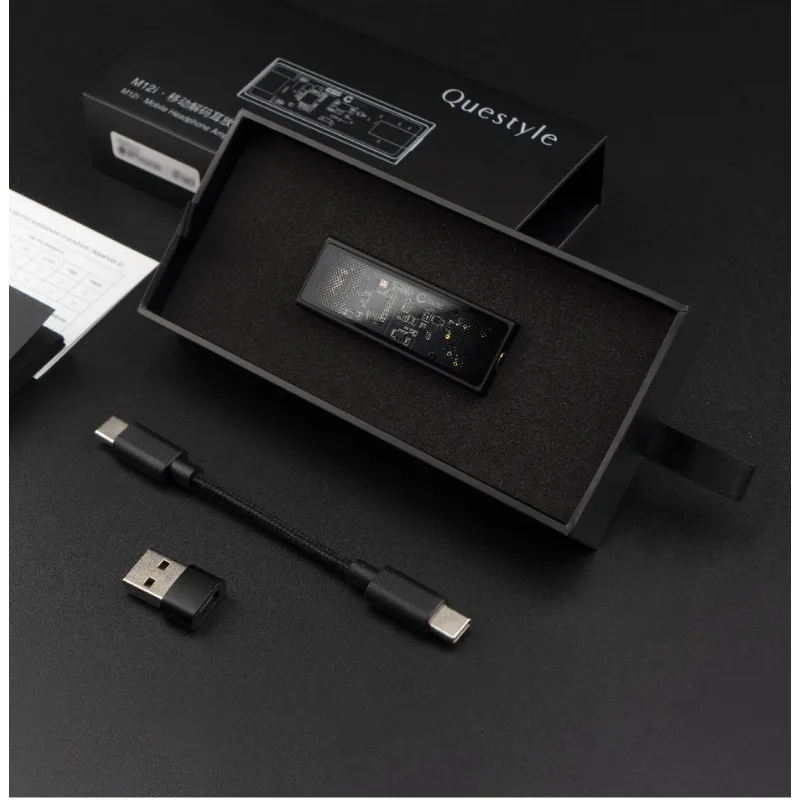 Фото Усилитель для наушников QUESTYLE M15C M12i, Hi-Fi качество звука, поддержка PCM, DSD512a, встроенный ЦАП, для IOS/Android Little Tail №4