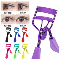 natural bending eyelash clip lashes curling eyelash curler eyelashes makeup tool soft handle portable multiple color fashion