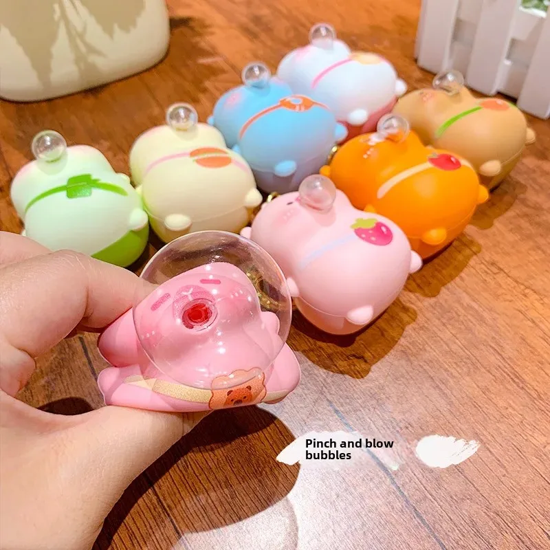 Брелок для снятия стресса с мультяшным пузырьком подвеска книжной сумки сумка