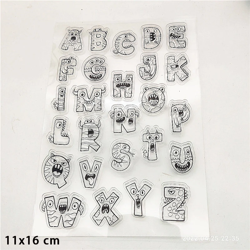 

New Arrival 2022 Alphabet Clear Stamps for Diy Decoration Diary Journal Planner Craft Scrapbooking Silicone Rubber Stamps