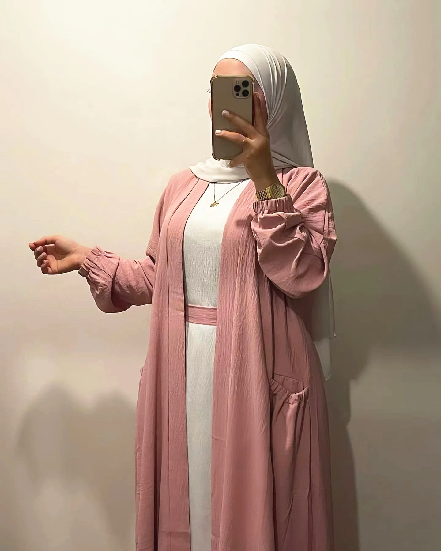 

Wholesale Factory High Quality Islamic Clothing Muslim Kimono Open Abaya for Muslim Women