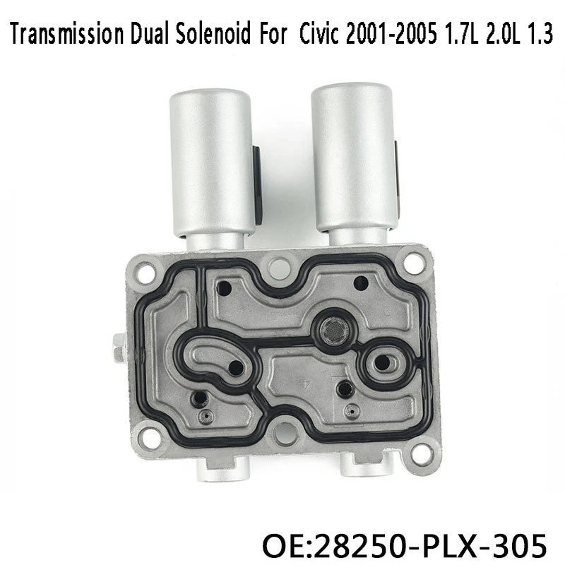 

Transmission Dual Solenoid Automatic Transmission Lock Up Solenoid For Honda Civic 2001-2005 1.7L 2.0L 1.3 28250PLX305