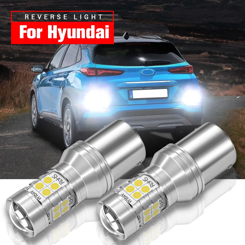 

2pcs LED Backup Light Reverse Lamp Blub P21W BA15S 1156 7506 Canbus For Hyundai Accent 1 2 Elantra 3 Kona Matrix Santa Fe Sonata