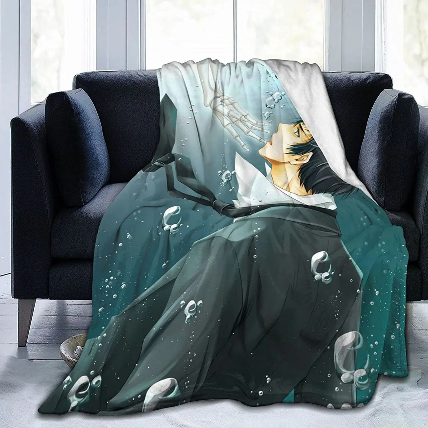 

Shinya Kogami Fluffy Soft and Comfortable Blanket, Anime Warm Embrace of Sympathy