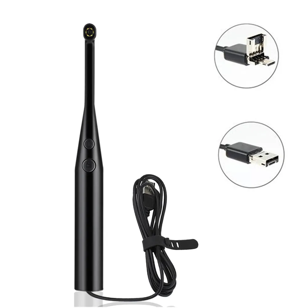 

2MP 720P Intraoral Dental Camera Endoscope 6LED USB Micro-check Inspection Oral Real-time inspect camera otoscopio teeth cam