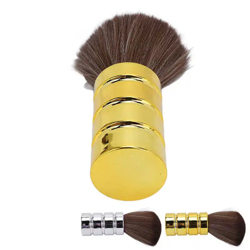 

Парикмахерская щетка для чистки лица с гальваническим покрытием, изысканная ручная работа, Парикмахерская щетка для шеи, для парикмахерско...