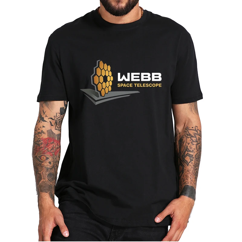 

Футболка с логотипом Джеймс Webb космический телескоп забавная футболка JWST исследование о-образный вырез Мягкая Повседневная хлопковая Футб...