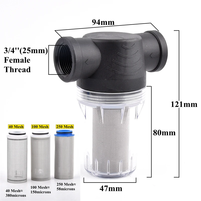 

СgooHan Фильтр для воды 1/2", 3/4", 1"