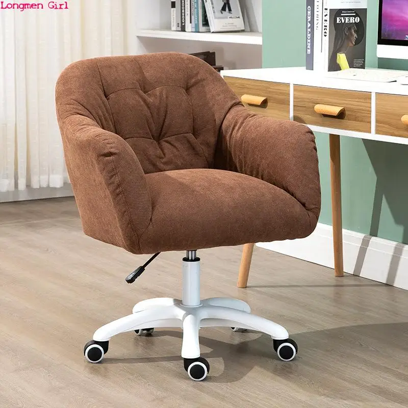 

Scandinavian Style Color Comfortable Lazy Sofa Computer Swivel Chair Bedroom Study Office Building Leisure Negotiation Chair