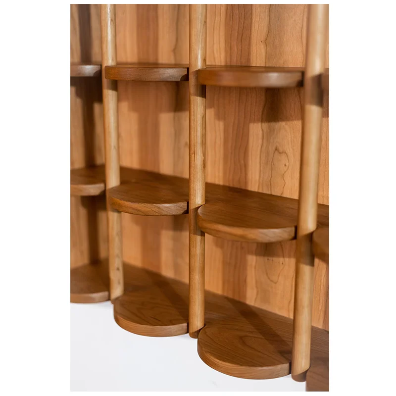Полукруглый держатель уникального дизайна 4-х уровневая деревянная полка для