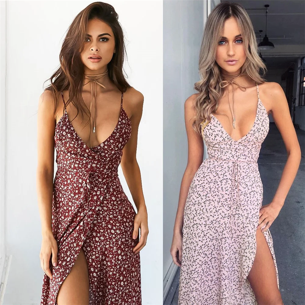 

Женское платье с асимметричным V-образным вырезом