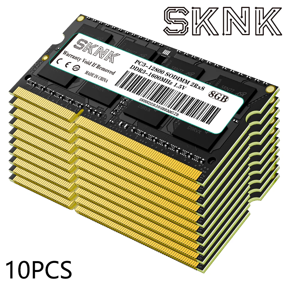 10 шт. DDR3 4 ГБ 8 ОЗУ 1066 МГц 1333 1600 Memoria Ram PC3-12800S PC3-10600S Sodimm ноутбук ddr3 RAM память для