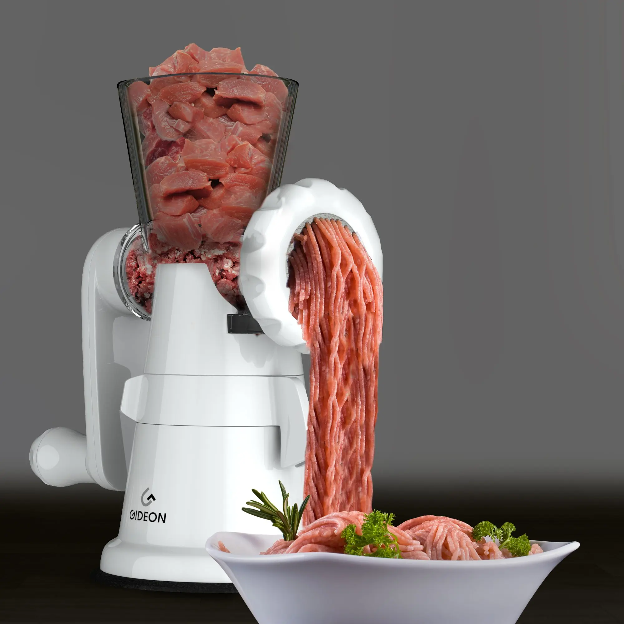 

Hand Crank Manual Meat Grinder with Powerful Suction Base