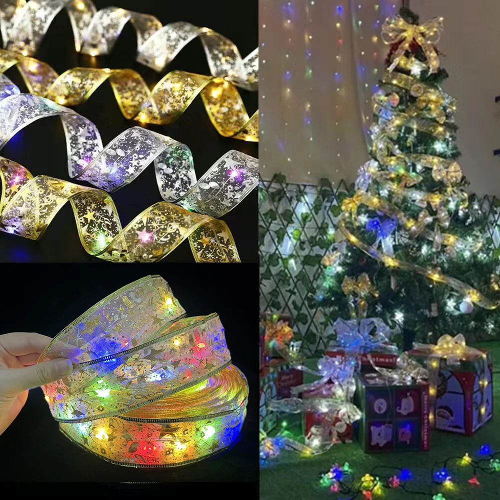 Рождественские украшения светодиодные ленты для рождественской елки сделай сам