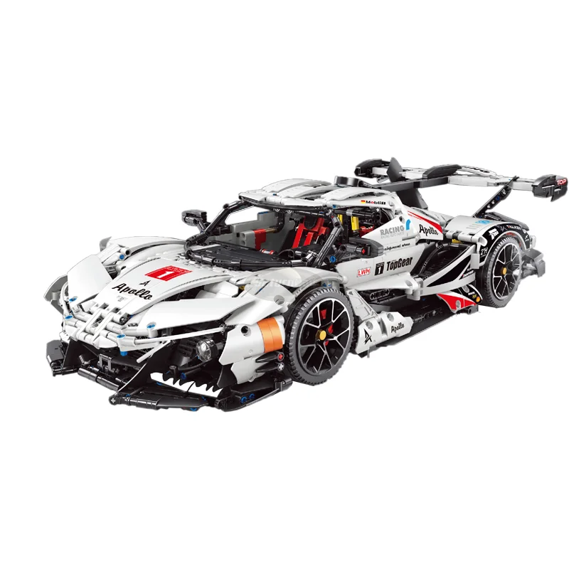 

The 1:8 White 3668PCS Super Speed Sports Racing Car Fast Vehicle Model Building Blocks MOC Technical Bricks Set Gifts Kids Toys